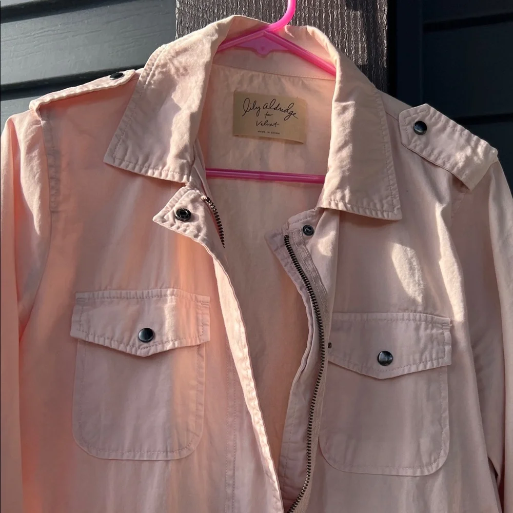 Velvet Blush Utility Jacket - Picture 2 of 9
